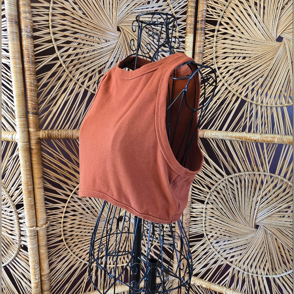 πΏ Burnt Orange Crop Top